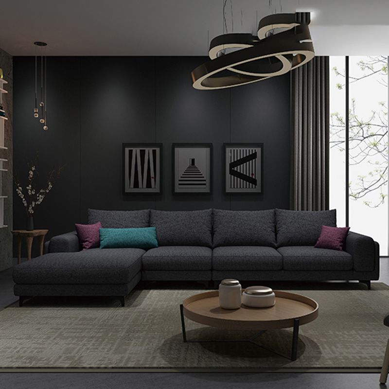 33.07 "H Baumwollmischung Quadratarmsofa & Chaise für Wohnzimmer