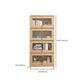 Scandinavian Closed Back Book Shelf Standard Wooden Bookcase