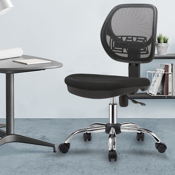 Silla sin altura de altura de asiento ajustable con ruedas de ruedas