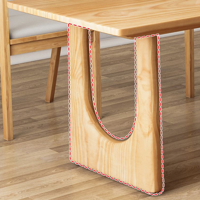 Modern 1/2/4/5/6/7 Pieces Dining Set Rectangle Dining Table Set with Wood Chairs Clearhalo 'Dining Room Sets' 'Dining Tables & Seating' 'dining_room_set' 'furn' 'furn_dining_room_set' 'Furniture' 'furniture_dining_room_set' 'Kitchen & Dining Furniture' 'kitchen&dining_furn' 'kitchen' 1200x1200_465595e8-d61e-41f4-826a-f5778651e6f1