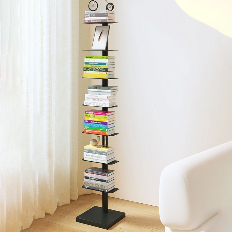 White/Black Bookcase Contemporary Style Bookshelf for Home and Office Clearhalo 'Bookcases' 'furn' 'furn_bookcases' 'Furniture' 'Office Furniture' 1200x1200_4655dfa4-f349-4ab5-9b22-1848214a5573