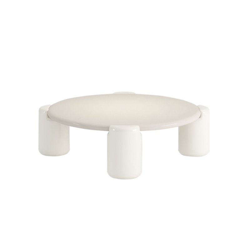 Round 4 Legs Cocktail Table Engineered Wood Coffee Table in White Clearhalo 'Coffee & Accent Tables' 'Coffee Tables' 'coffee_tables' 'furn' 'furn_coffee_tables' 'Furniture' 'Living Room Furniture' 1200x1200_46566a18-7b06-4c97-8516-e62ceab281d0