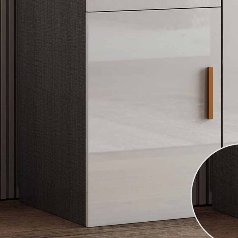 High Gloss White Modern Wardrobe Engineered Wood Storage Cabinet for Home Clearhalo 'Armoires & Wardrobes' 'armoires_wardrobes' 'Bedroom Furniture' 'furn' 'furn_armoires_wardrobes' 'Furniture' 1200x1200_46570534-7d68-4528-b6fa-6a63359faa7b