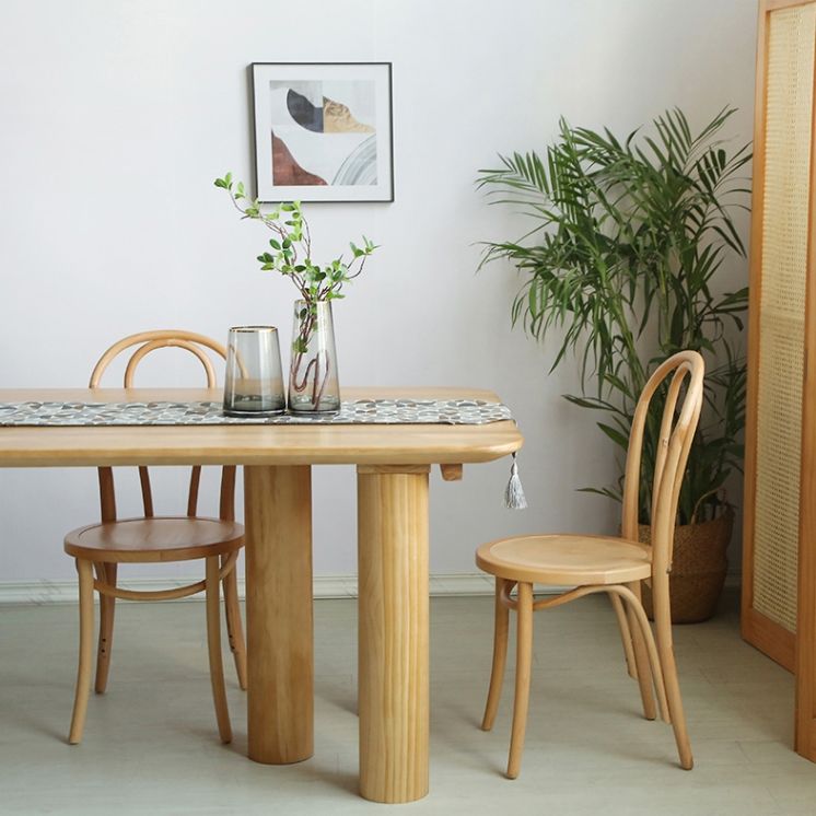 Modern 1/2/3/5/7 Pieces Rectangle Dining Set Solid Wood Dining Table with Chairs Clearhalo 'Dining Room Sets' 'Dining Tables & Seating' 'dining_room_set' 'furn' 'furn_dining_room_set' 'Furniture' 'furniture_dining_room_set' 'Kitchen & Dining Furniture' 1200x1200_465a5337-9cf7-4478-bbeb-e325c7e48f8a