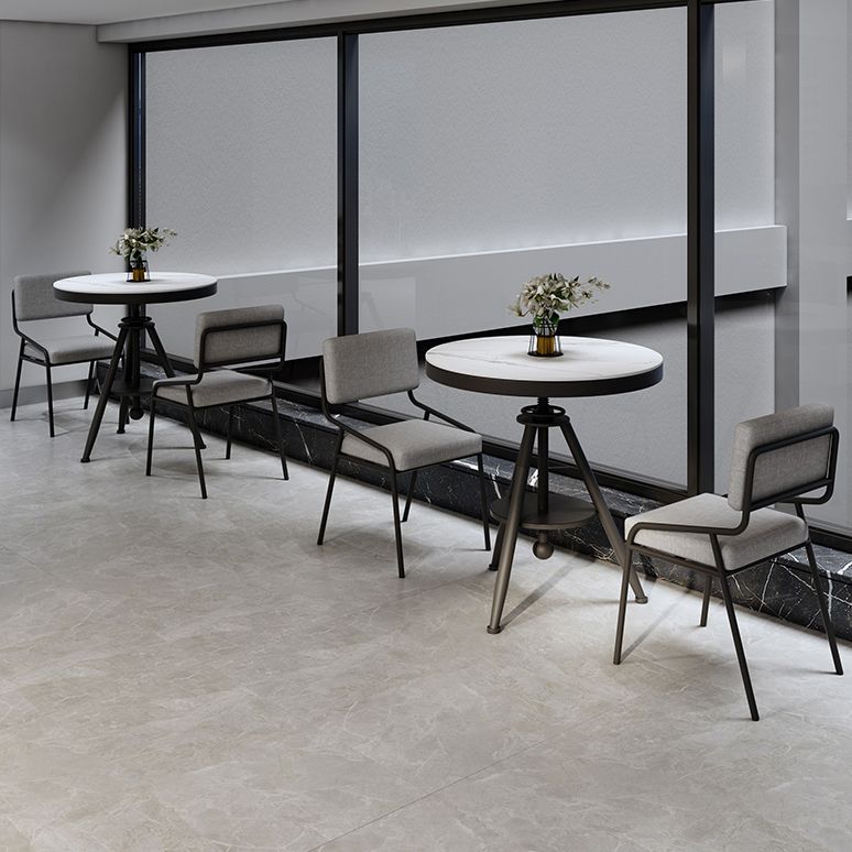 Modern Style Home Sintered Stone Dining Table Round Shape Table with Single Pedestal Base Clearhalo ' dining_table' 'Dining Tables & Seating' 'Dining Tables' 'furn' 'furn_dining_table' 'Furniture' 'furniture_dining_table' 'Kitchen & Dining Furniture' 'kitchen&dining_furn' 'kitchen' 'kitchen_dining_table' 1200x1200_465b395e-8bf8-4371-bf55-903ed0f02836