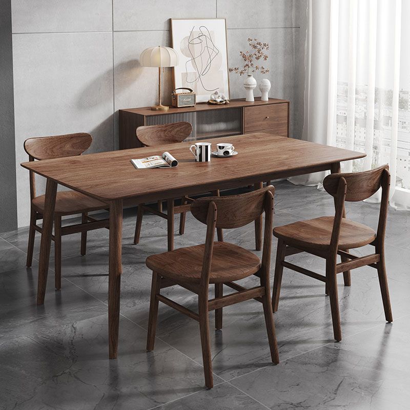 Contemporary Kitchen Solid Wood Side Chair Set Open Back Dining Side Chair Clearhalo 'Dining Chairs' 'Dining Tables & Seating' 'dining_chair' 'furn' 'furn_dining_chair' 'Furniture' 'furniture_dining_chair' 'Kitchen & Dining Furniture' 1200x1200_465b9d6c-c5fb-4fbb-8432-531789034377
