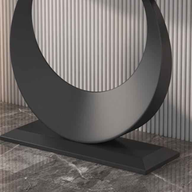 Tavolo di accento base contemporaneo con top in pietra per Hall