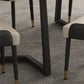 Rectangle Sintered Stone Table for Restaurant Industrial Dining Table with Double Pedestal Clearhalo 'Dining Tables & Seating' 'Dining Tables' 'dining_table' 'furn' 'furn_dining_table' 'Furniture' 'furniture_dining_table' 'Kitchen & Dining Furniture' 'kitchen' 'kitchen_dining_table' 1200x1200_465cd252-b5d8-453c-975a-b101f2819aa1