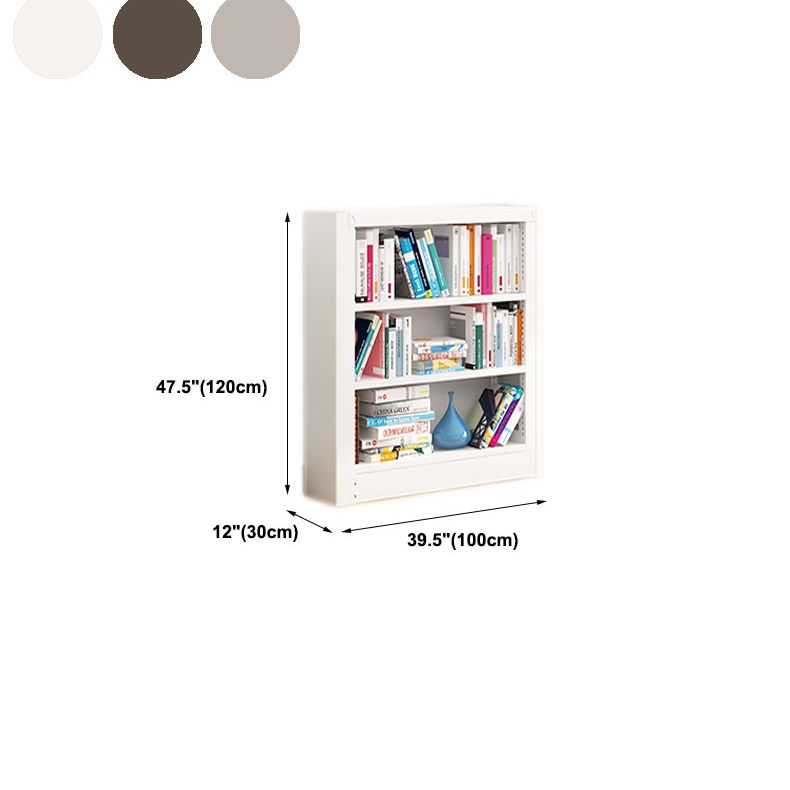 オープンメタルブックシェルフノルディックスタイルのシンプルな長方形の本棚