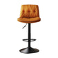 Sgabello da bar in pelle di altezza regolabile scandinava