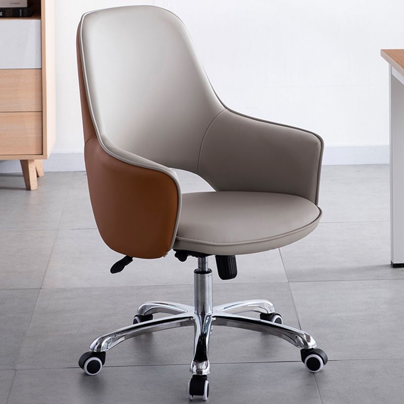 Contemporary Armless Office Chair Desk Chair with Wheels for Home Clearhalo 'furn' 'furn_office_chair' 'Furniture' 'Office Chairs' 'Office Furniture' 'office_chair' 1200x1200_465dc8ae-babd-489a-892c-d8ba26be7879