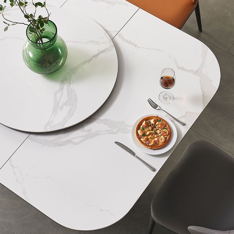 モダンなスタイルの焼結屋ダイニングラウンドテーブルセット1/4/5/7ピースダイニングセット