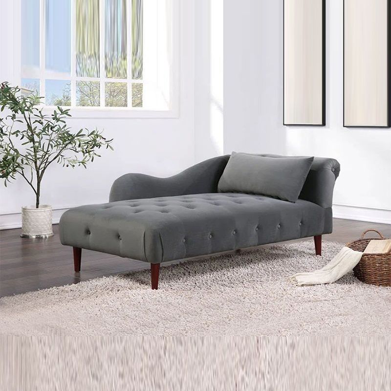 Traditional One Armed Chaise Flared Arms with Legs for Living Room Clearhalo 'Chairs & Seating' 'Chaise Lounge' 'chaise_lounge' 'furn' 'furn_chaise_lounge' 'Furniture' 'Living Room Furniture' 1200x1200_4660ac1d-041a-44e1-a5d2-b5a877c3f801