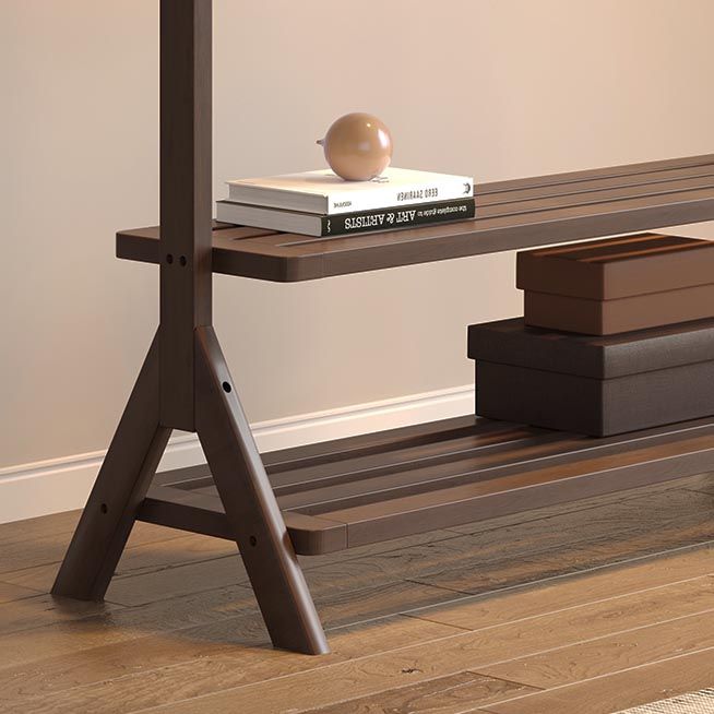 Moderno armadio in legno in legno in legno armadio con ripiani