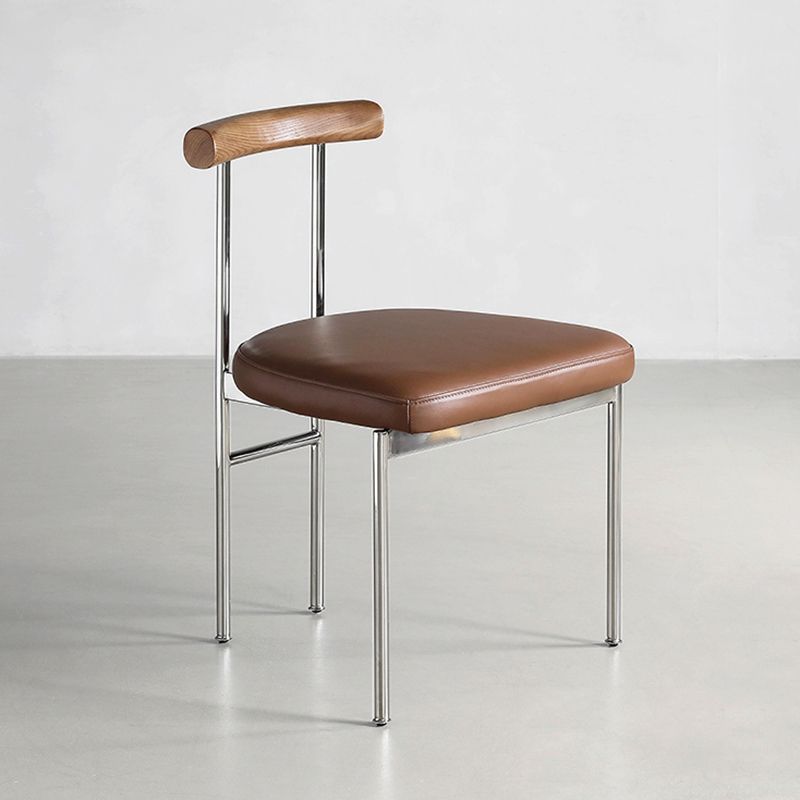 Industrial Style Upholstered Dining Side Chairs Open Back Dining Armless Chairs Clearhalo ' kitchen&dining_furn' 'Dining Chairs' 'Dining Tables & Seating' 'dining_chair' 'furn' 'furn_dining_chair' 'Furniture' 'furniture_dining_chair' 'Kitchen & Dining Furniture' 'kitchen' 1200x1200_4661a051-166d-4fe9-8844-4a351bc08dc5