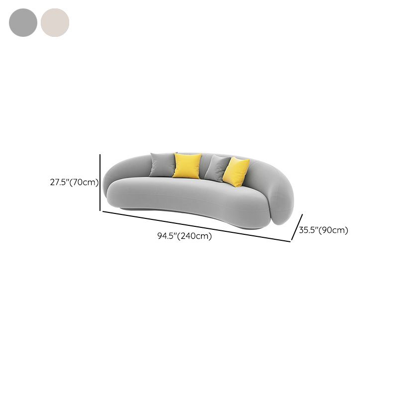 Contemporary Velvet/Wool Sofa with Tuxedo Arm and Tight Back Clearhalo 'furn' 'furn_sofas' 'Furniture' 'Living Room Furniture' 'Sofa' 'sofas' 1200x1200_4661f3c0-b9a8-434d-a109-25e531c79ca4