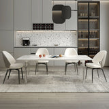 Modern Dining Set 1/4/5/7 Pcs Acrylic Pedestal Dining Table with Chairs