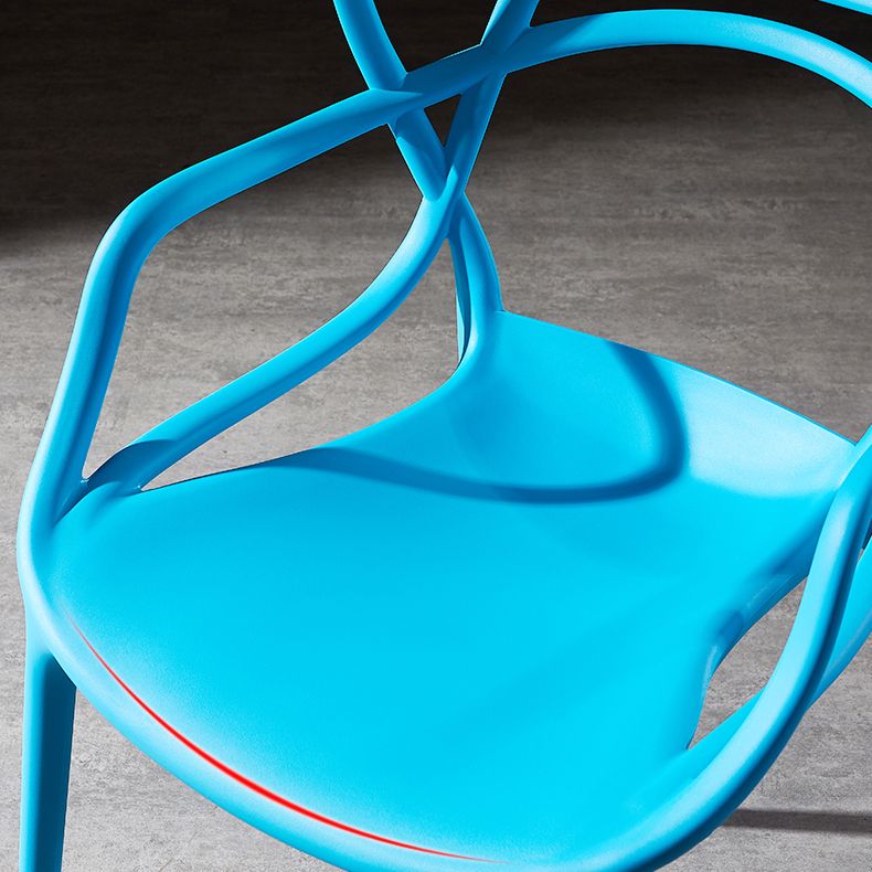 Scandinavian Plastic Dining Arm Chair Indoor Stackable Dining Armchairs Clearhalo ' kitchen&dining_furn' 'Dining Chairs' 'Dining Tables & Seating' 'dining_chair' 'furn' 'furn_dining_chair' 'Furniture' 'furniture_dining_chair' 'Kitchen & Dining Furniture' 'kitchen' 1200x1200_46674387-b4d1-44e2-a04c-1a5eb5cdfc06
