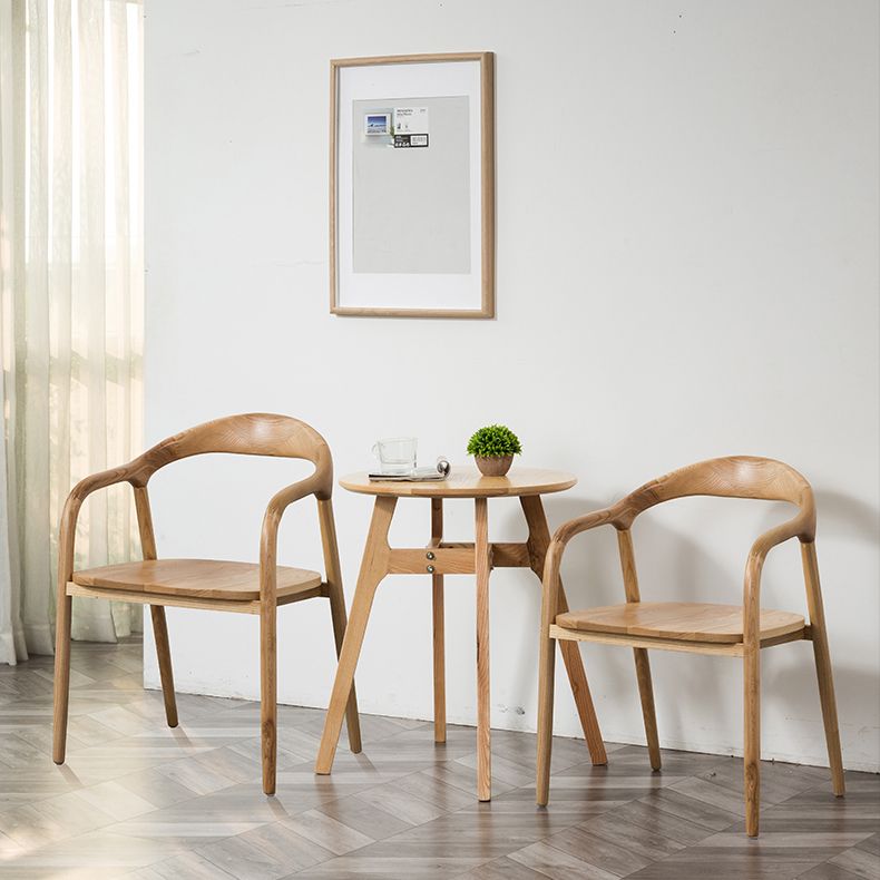 Traditional Solid Ash Wood Chairs Open Back Arm Dining Kitchen Chair Set Clearhalo ' kitchen&dining_furn' 'Dining Chairs' 'Dining Tables & Seating' 'dining_chair' 'furn' 'furn_dining_chair' 'Furniture' 'furniture_dining_chair' 'Kitchen & Dining Furniture' 'kitchen' 1200x1200_4667720b-2f82-4b9d-881d-e241514fe33e