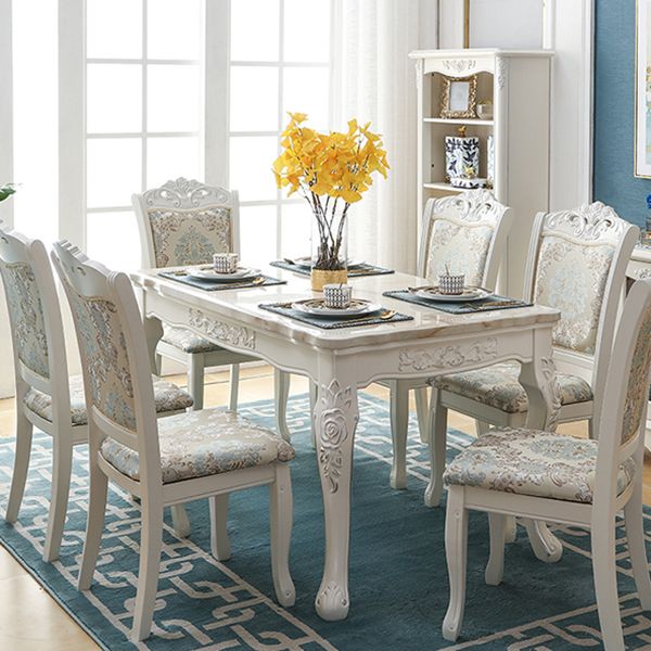 Vitoria Rectangle Shape Marble Table White Standard Dining Table for Kitchen Clearhalo ' dining_table' 'Dining Tables & Seating' 'Dining Tables' 'furn' 'furn_dining_table' 'Furniture' 'furniture_dining_table' 'Kitchen & Dining Furniture' 'kitchen&dining_furn' 'kitchen' 'kitchen_dining_table' 1200x1200_46690d6d-60d9-4ab6-88db-caee4b1b0a3c