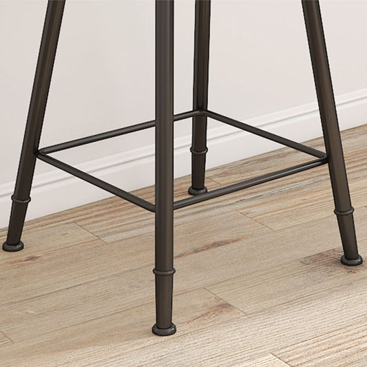 Contemporary Round Dining Stools Metal Barstools with Footrest Clearhalo 'Bar Furniture' 'Bar Stools' 'bar_stools' 'furn' 'furn_bar_stools' 'Furniture' 'Kitchen & Dining Furniture' 1200x1200_466a5709-177f-4aa7-9ed1-98a69056c562