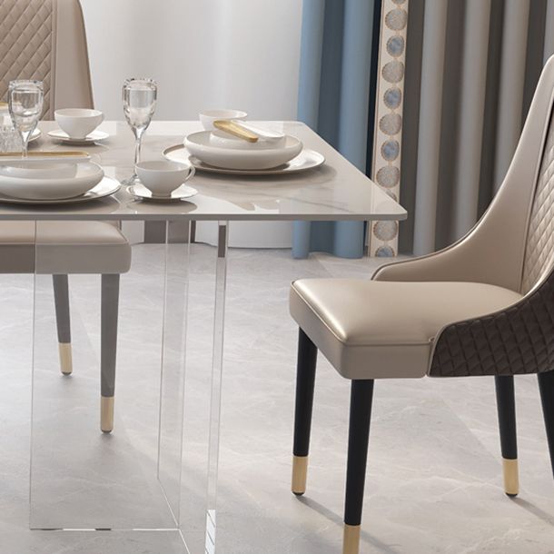 Acrylic Traditional Luxury Indoor Table Rectangle Sintered Stone Table Clearhalo ' dining_table' 'Dining Tables & Seating' 'Dining Tables' 'furn' 'furn_dining_table' 'Furniture' 'furniture_dining_table' 'Kitchen & Dining Furniture' 'kitchen&dining_furn' 'kitchen' 'kitchen_dining_table' 1200x1200_466b5616-3b1d-4a9e-81fc-9d8d42163757