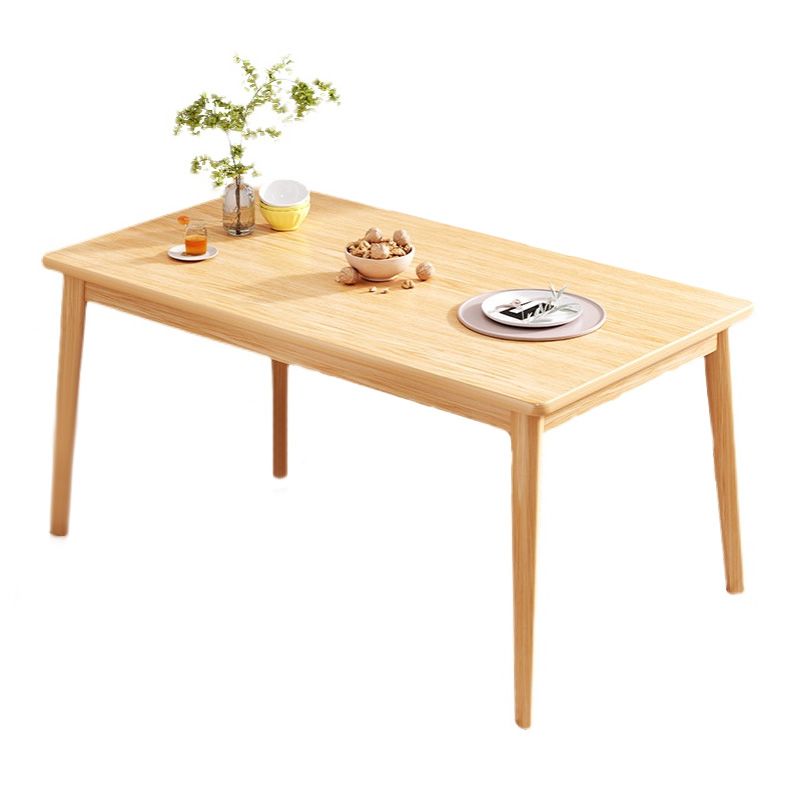 Solid Wood Contemporary Rectangle Table Wood Top Table for Kitchen Clearhalo ' dining_table' 'Dining Tables & Seating' 'Dining Tables' 'furn' 'furn_dining_table' 'Furniture' 'furniture_dining_table' 'Kitchen & Dining Furniture' 'kitchen&dining_furn' 'kitchen' 'kitchen_dining_table' 1200x1200_466bcd77-899a-47f8-9e9a-60348c7e03de