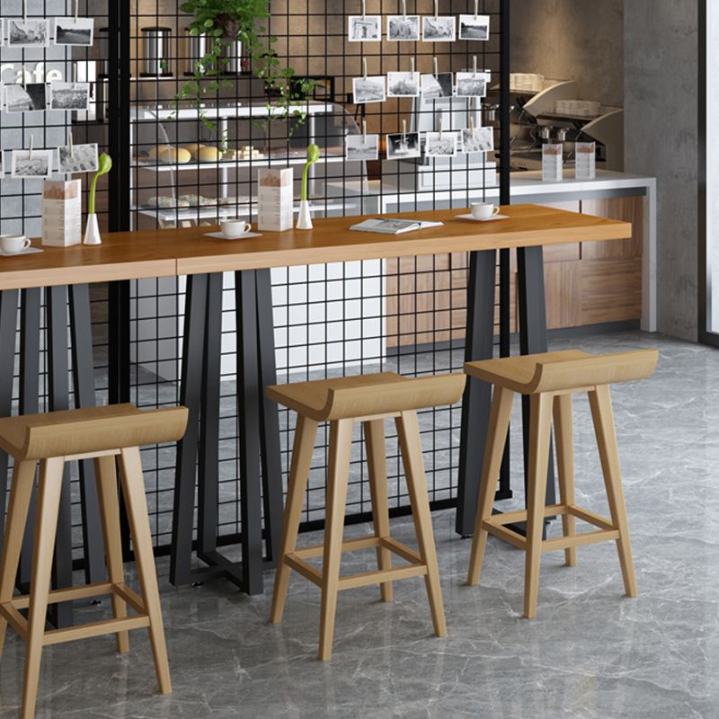 Modern Rectangular Pub Table Set 1/2/3 Pieces Wooden Counter Table with Backless Stools Clearhalo 'Bar Furniture' 'furn' 'furn_home_bar_bar_sets' 'Furniture' 'Home Bars & Bar Sets' 'home_bar_bar_sets' 'Kitchen & Dining Furniture' 1200x1200_466bf634-18f6-4a28-94e0-8d8f412559f6
