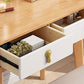 Scandinavian Solid Wood Make-up Vanity 3 Drawer Vanity Dressing Table