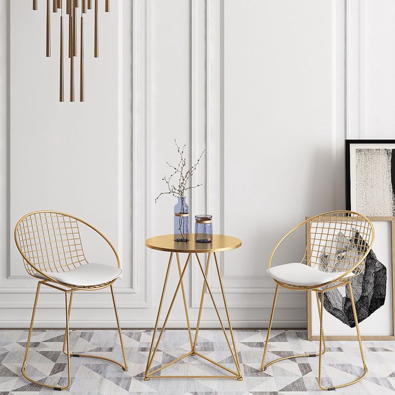Traditional Luxury Dining Table Round Dining Room Furniture,19.7"L x 19.7"W x 25.6"H Clearhalo ' dining_table' 'Dining Tables & Seating' 'Dining Tables' 'furn' 'furn_dining_table' 'Furniture' 'furniture_dining_table' 'Kitchen & Dining Furniture' 'kitchen&dining_furn' 'kitchen' 'kitchen_dining_table' 1200x1200_466c9de4-abfe-4746-b2cd-d6ba98b9f5bb