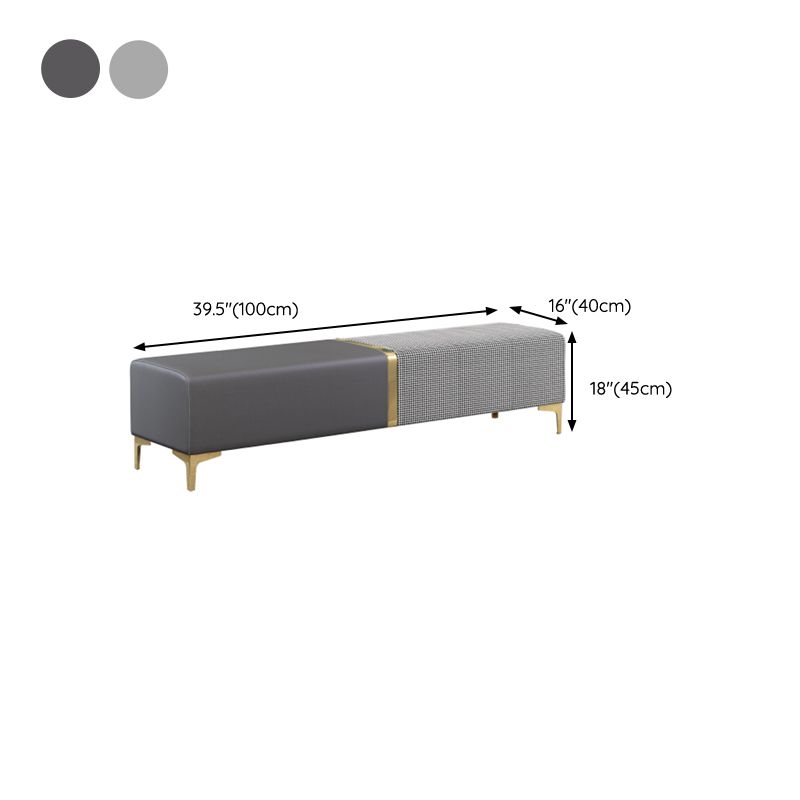 Glam Seating Bench Cushioned Rectangle 16" W Entryway and Bedroom Bench Clearhalo 'Benches' 'Chairs & Seating' 'furn' 'furn_benches' 'Furniture' 'Living Room Furniture' 1200x1200_466cafeb-80dc-4dd9-87ff-1ffd818e57fc