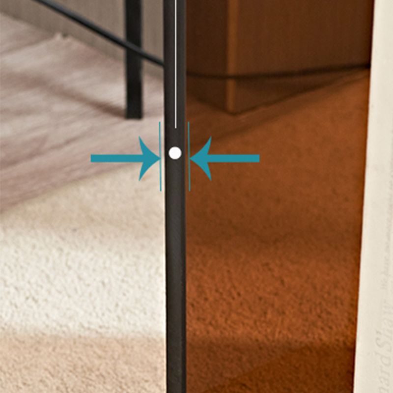 Modern Glass Corner Table Square Brown Side End Table for Living Room