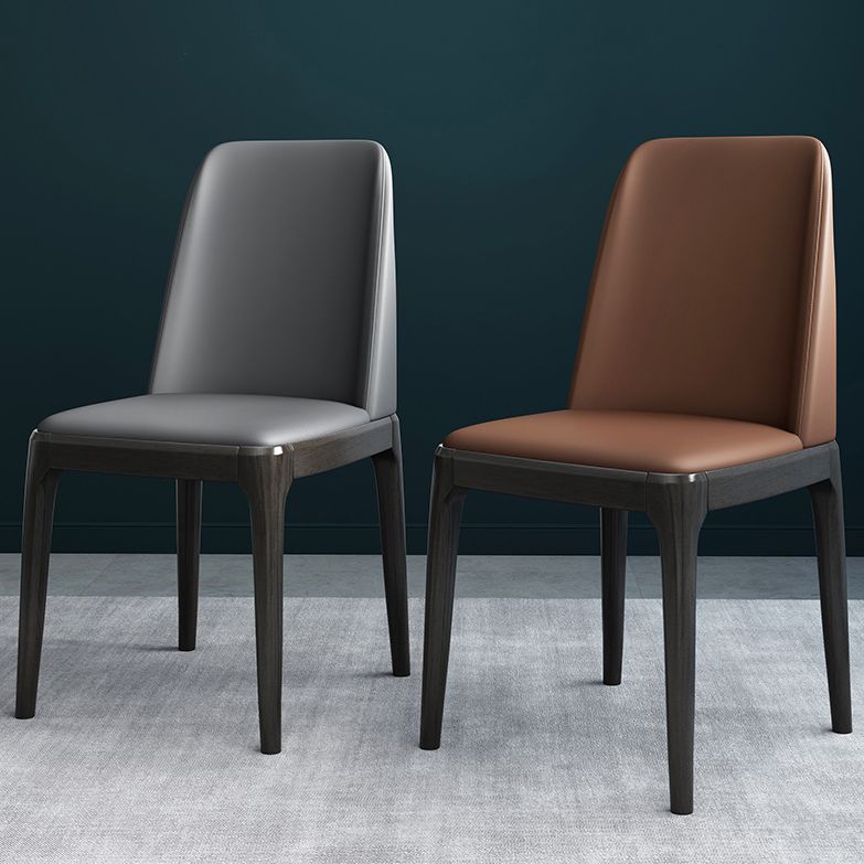 Wood Scandinavian Restaurant Side Chair Parsons Multi-color Dining Chair Clearhalo ' kitchen&dining_furn' 'Dining Chairs' 'Dining Tables & Seating' 'dining_chair' 'Furniture' 'furniture_dining_chair' 'Kitchen & Dining Furniture' 'kitchen' 1200x1200_466eee7a-b312-4cee-879d-1924ff89e26b