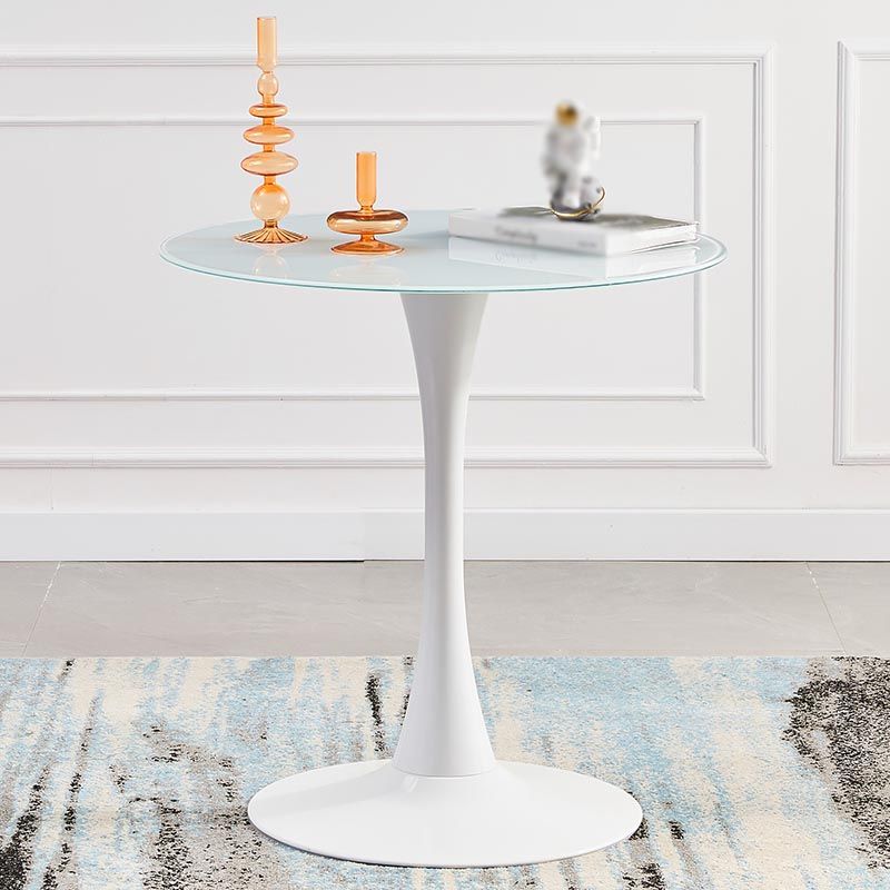 Minimalism Style Round Top Restaurant Table Metal Base Dining Table Clearhalo 'Dining Tables & Seating' 'Dining Tables' 'dining_table' 'furn' 'furn_dining_table' 'Furniture' 'furniture_dining_table' 'Kitchen & Dining Furniture' 'kitchen' 'kitchen_dining_table' 1200x1200_466f5672-bf65-49c9-b02f-e6ab3430e2e9