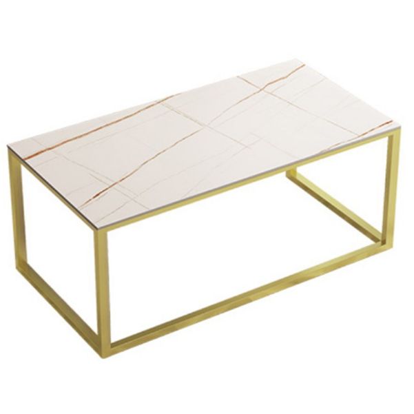 Glam Stone Office Desk 29.53" Tall Rectangular Writing Desk with Iron Base Clearhalo 'furn' 'furn_office_desk' 'Furniture' 'Office Desks' 'Office Furniture' 'office_desk' 1200x1200_466f969c-3bba-4a55-b0c5-cb0505cbc5f7