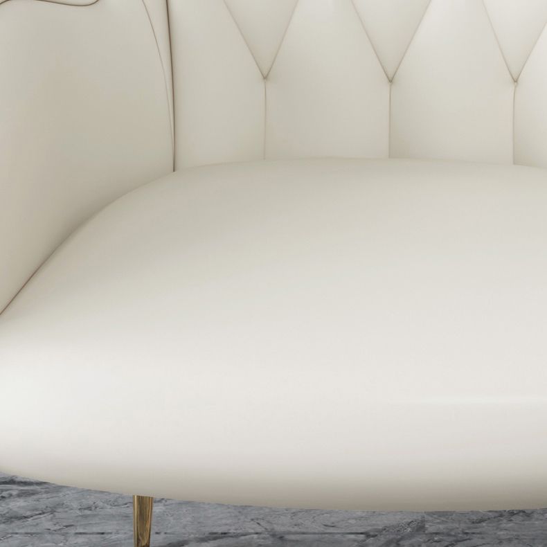 Nordic Metal Dining Room Chair Upholstered Linen Fabric Arm Single Chair for Restaurant Clearhalo ' kitchen&dining_furn' 'Dining Chairs' 'Dining Tables & Seating' 'dining_chair' 'furn' 'furn_dining_chair' 'Furniture' 'furniture_dining_chair' 'Kitchen & Dining Furniture' 'kitchen' 1200x1200_466fd92c-5fcd-41cd-90e2-29db50d32e81