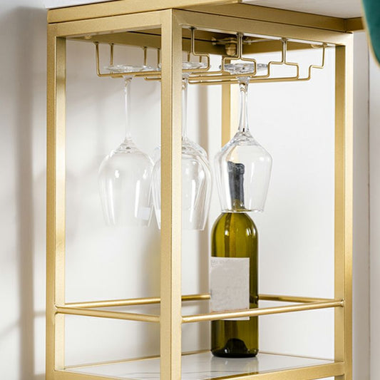 White Marble Hall Table with Specialty Top Glam Double Pedestal Table - 42" H Clearhalo 'Bar Furniture' 'Bar Tables' 'bar_tables' 'furn' 'furn_bar_tables' 'Furniture' 'furniture_bar_tables' 'Kitchen & Dining Furniture' 1200x1200_46718311-f293-48b4-b7c9-c61a1a0d8d3c