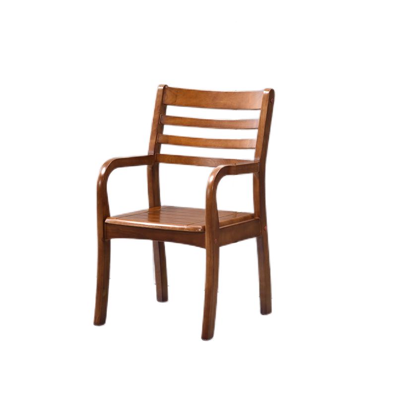Mid-century Modern Style Rubber Wood Solid Wood Armrest Fixed Back ARM Chair Clearhalo 'Accent Chairs' 'accent_chairs' 'Chairs & Seating' 'furn' 'furn_accent_chairs' 'Furniture' 'Living Room Furniture' 1200x1200_4672add6-893e-4872-828c-cde9e69ce45f