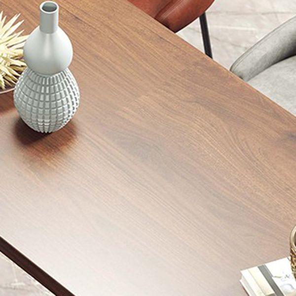 Rechthoekige grenen massief houten schraagbasis bartafel voor keukeneetkamer