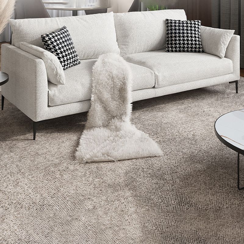Contemporary Living Room Fabric Couch White Wool Blend Standard Sofa Clearhalo 'furn' 'furn_sofas' 'Furniture' 'furniture_sofas' 'Living Room Furniture' 'Sofa' 'sofas' 1200x1200_4673825d-74f2-4513-9560-bcf1f54a39c3