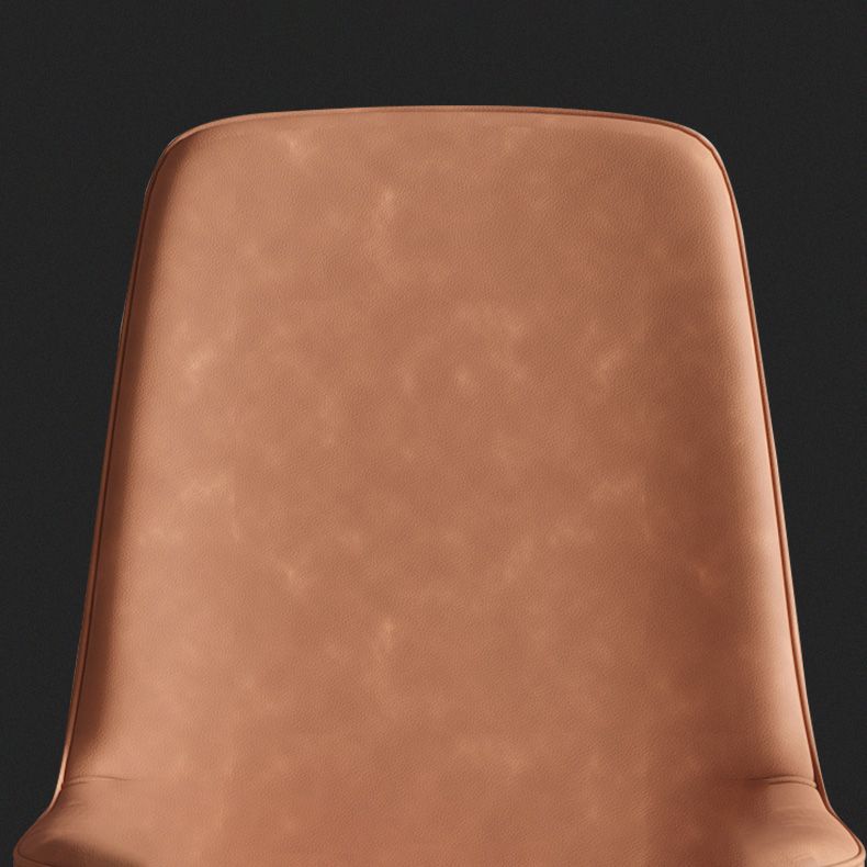 Modern Metal Indoor-Outdoor Chair Dining Room Solid Back Armless Single Chair Clearhalo ' kitchen&dining_furn' 'Dining Chairs' 'Dining Tables & Seating' 'dining_chair' 'furn' 'furn_dining_chair' 'Furniture' 'furniture_dining_chair' 'Kitchen & Dining Furniture' 'kitchen' 1200x1200_46745ab4-4152-4506-8e34-37e7b72ecf88