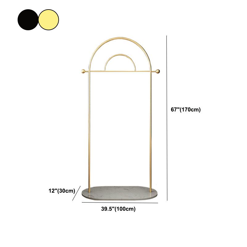 Hall Tree con ganci e cesto splendido supporto per la sala metallica in oro