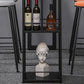 Gray White and Black Modern Style Bar Table in Marble and Metal Milk Tea Shop Bar Table Clearhalo 'Bar Furniture' 'Bar Tables' 'bar_tables' 'furn' 'furn_bar_tables' 'Furniture' 'furniture_bar_tables' 'Kitchen & Dining Furniture' 1200x1200_4677e123-987a-49d5-9b56-bf83d375e11c