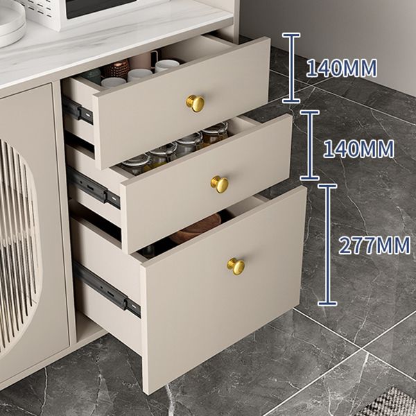 Squala sideboard in pietra Scaffali regolabili in cucina Sala da pranzo Sideboard