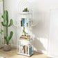 Modern Style Bookshelf Standard Closed Back Metal Home Bookcase