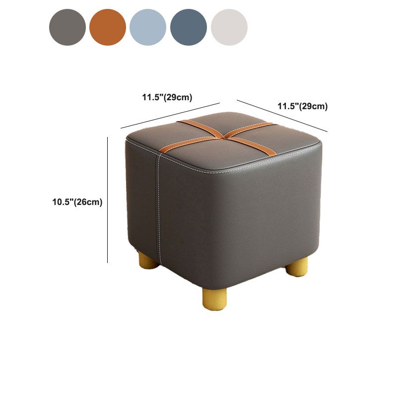 Faux Leather Modern Standard Striped Suqare Cube for Drawing Room Clearhalo 'furn' 'furn_ottomans_poufs' 'Furniture' 'Living Room Furniture' 'Ottomans & Poufs' 'ottomans_poufs' 1200x1200_4679654b-a24e-427d-8231-df3cbd97ad6e