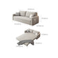 Metal Frame Sleeper Sofa Light Gray Square Arms Sofa Bed with Upholstered, 32.28" Wide Clearhalo 'furn' 'furn_futons' 'Furniture' 'Futons & Daybeds' 'Futons' 'Living Room Furniture' 1200x1200_467d3dc0-feb7-4fb6-a8d1-11da9222fff0