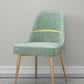 Glam Velvet Armless Dining Chair Metal Dining Chairs for Home Use