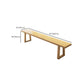 Mesa de comedor de madera rectangular de 1/4 piezas industrial para el comedor para el comedor