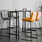 Modern Backrest Armless Counter Stool Iron Cafe Bar Stool with Cushion Clearhalo 'Bar Furniture' 'Bar Stools' 'bar_stools' 'furn' 'furn_bar_stools' 'Furniture' 'Kitchen & Dining Furniture' 1200x1200_467fb0e7-7f75-4922-8ea6-893dbbce5b33